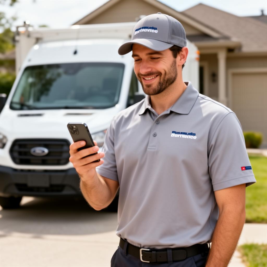 Home service contractor with a professional website